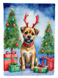Border Terrier Christmas Reindeer Garden Flag Mailbox Decorative Yard Banner Outside Patio Artwork for Flower Beds, Garden Size, Multicolor