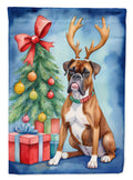 Boxer Christmas Reindeer Garden Flag Mailbox Decorative Yard Banner Outside Patio Artwork for Flower Beds, Garden Size, Multicolor