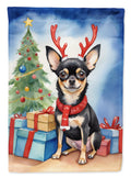 Black and Tan Chihuahua Christmas Reindeer Garden Flag Mailbox Decorative Yard Banner Outside Patio Artwork for Flower Beds, Garden Size, Multicolor