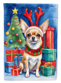 Chihuahua Christmas Reindeer Garden Flag Mailbox Decorative Yard Banner Outside Patio Artwork for Flower Beds, Garden Size, Multicolor