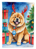Chow Chow Christmas Reindeer Garden Flag Mailbox Decorative Yard Banner Outside Patio Artwork for Flower Beds, Garden Size, Multicolor