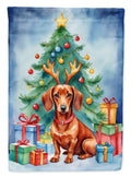 Dachshund Christmas Reindeer Garden Flag Mailbox Decorative Yard Banner Outside Patio Artwork for Flower Beds, Garden Size, Multicolor