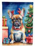 French Bulldog Christmas Reindeer Garden Flag Mailbox Decorative Yard Banner Outside Patio Artwork for Flower Beds, Garden Size, Multicolor