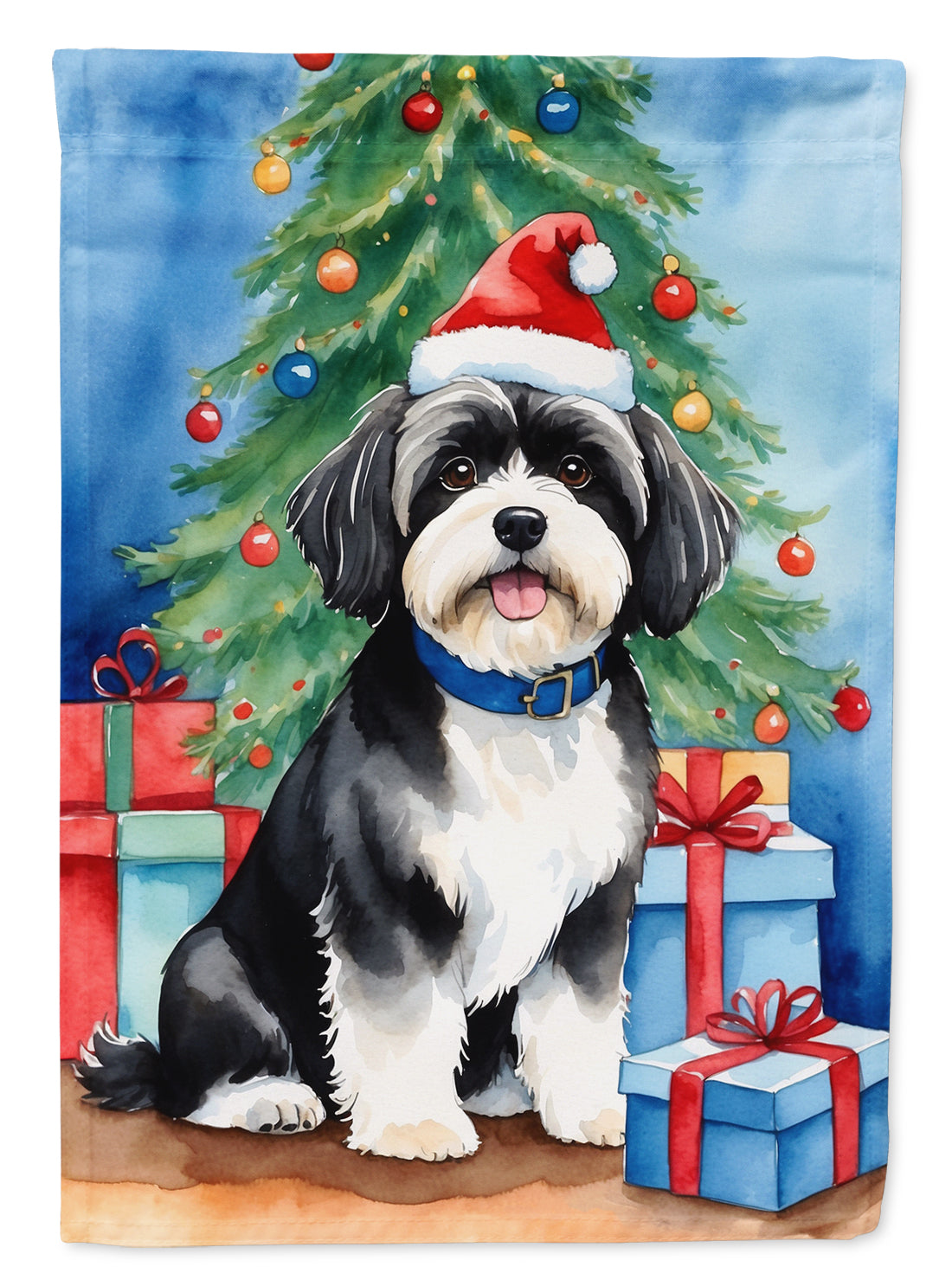 Havanese Christmas Reindeer Garden Flag Mailbox Decorative Yard Banner Outside Patio Artwork for Flower Beds, Garden Size, Multicolor