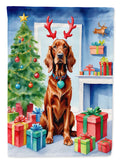 Irish Setter Christmas Reindeer Garden Flag Mailbox Decorative Yard Banner Outside Patio Artwork for Flower Beds, Garden Size, Multicolor