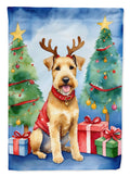 Lakeland Terrier Christmas Reindeer Garden Flag Mailbox Decorative Yard Banner Outside Patio Artwork for Flower Beds, Garden Size, Multicolor