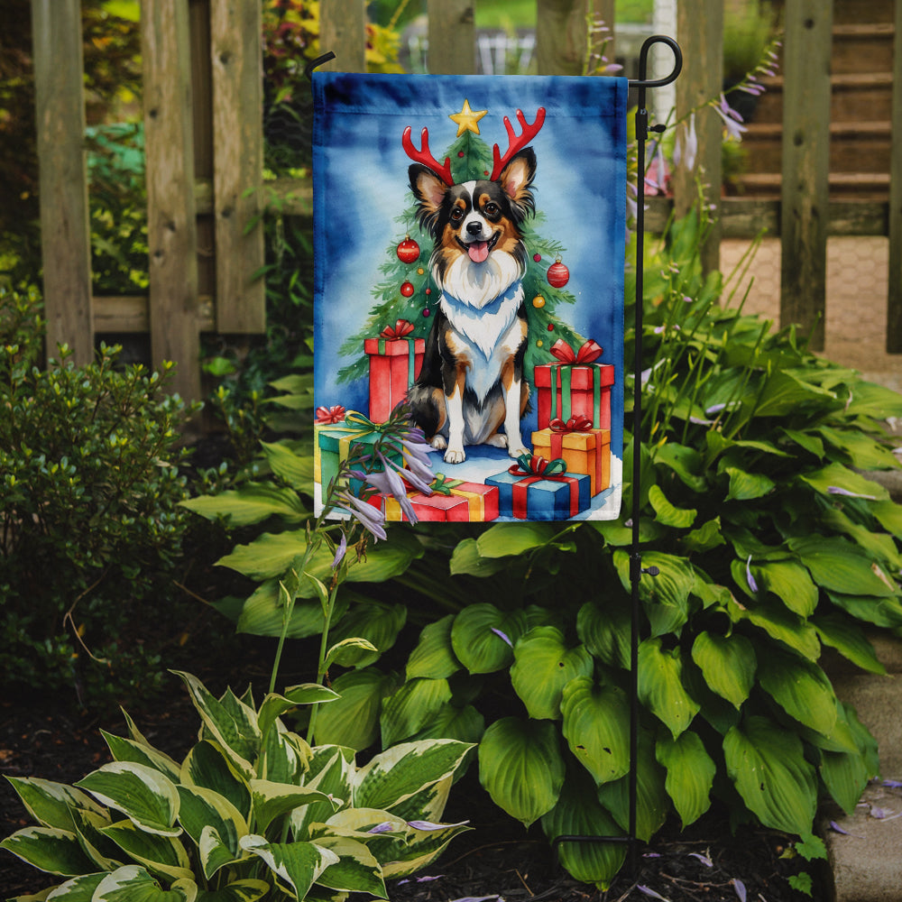Papillon Christmas Reindeer Garden Flag Mailbox Decorative Yard Banner Outside Patio Artwork for Flower Beds, Garden Size, Multicolor