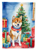 Shiba Inu Christmas Reindeer Garden Flag Mailbox Decorative Yard Banner Outside Patio Artwork for Flower Beds, Garden Size, Multicolor