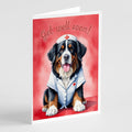 Bernese Mountain Dog Get Well Soon Greeting Cards Pack of 8 Blank Cards with Envelopes Whimsical A7 Size 5x7