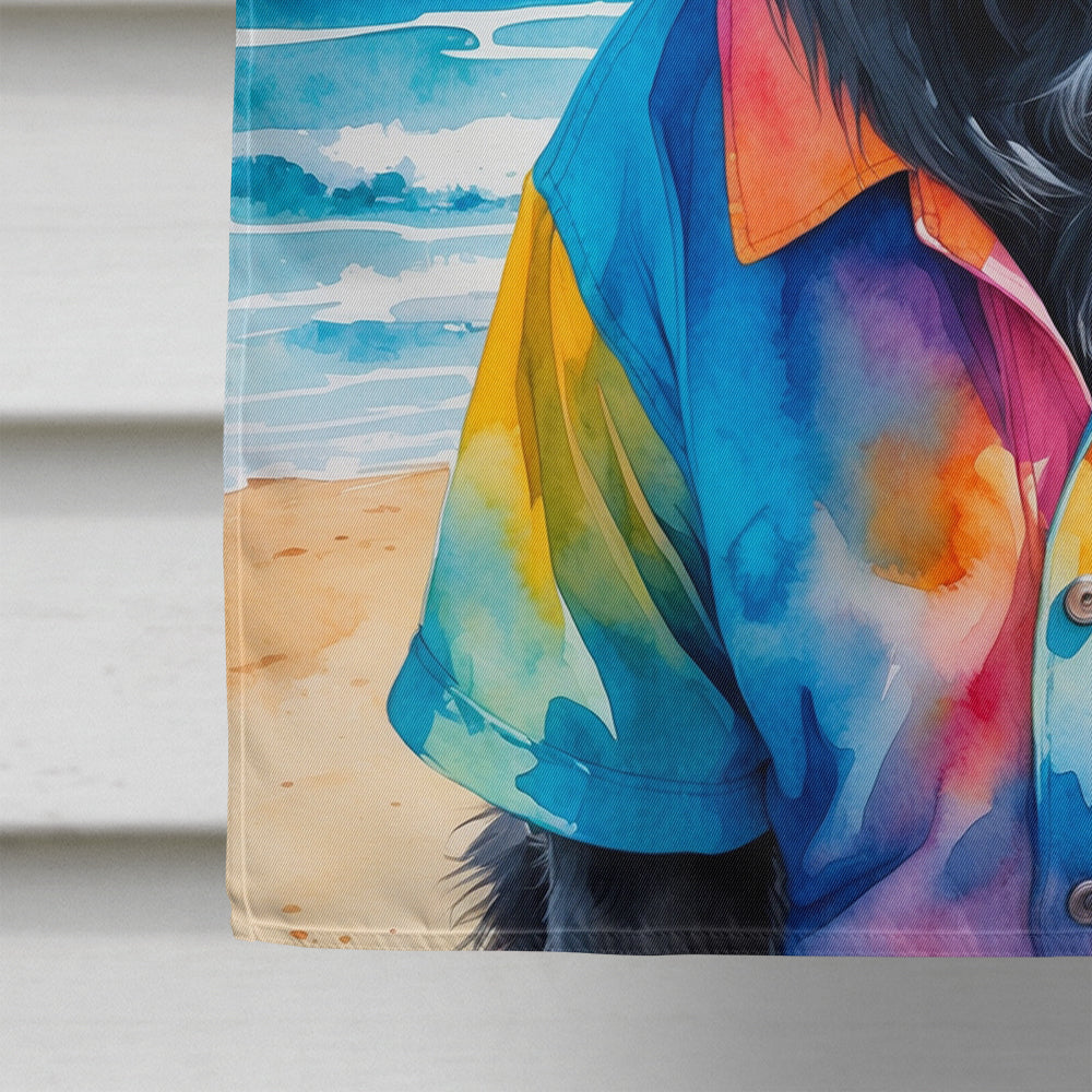 Newfoundland Summer Beach Time House Flag 28x40 Porch Sleeve Pole Decorative Outside Yard Banner Artwork Wall Hanging, Polyester