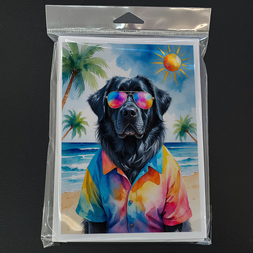 Newfoundland Summer Beach Time Greeting Cards Pack of 8 Blank Cards with Envelopes Whimsical A7 Size 5x7