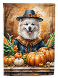 American Eskimo Thanksgiving Garden Flag Mailbox Decorative Yard Banner Outside Patio Artwork for Flower Beds, Garden Size, Multicolor