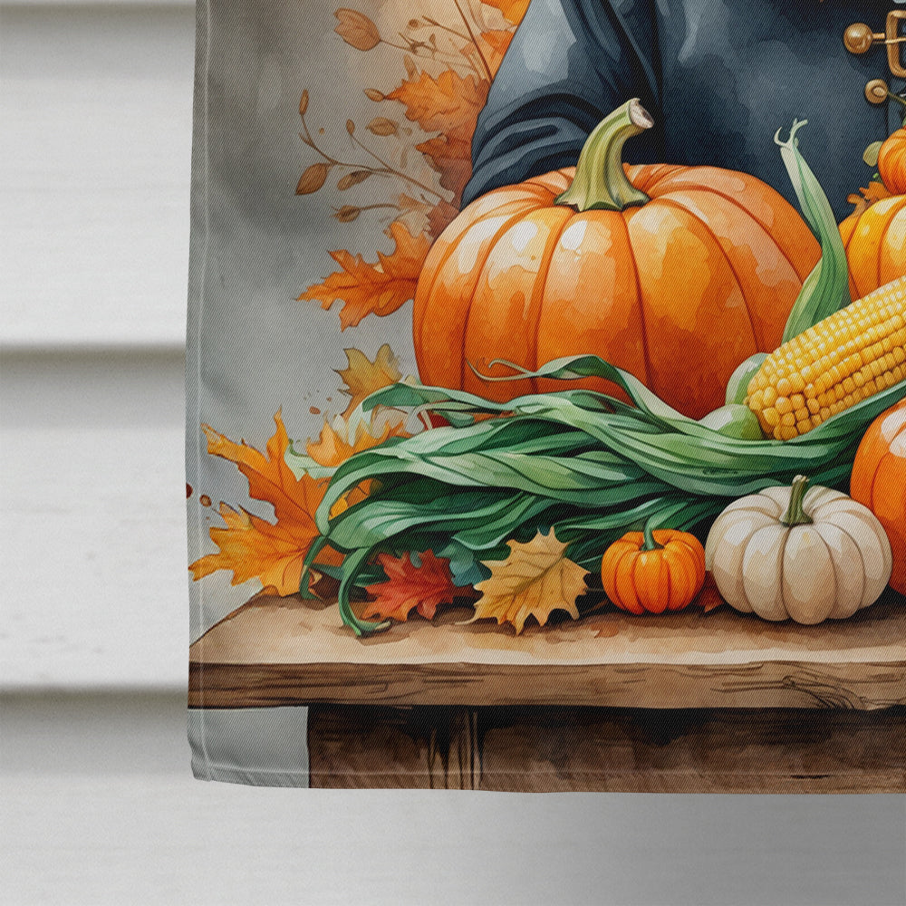 Beagle Thanksgiving House Flag 28x40 Porch Sleeve Pole Decorative Outside Yard Banner Artwork Wall Hanging, Polyester