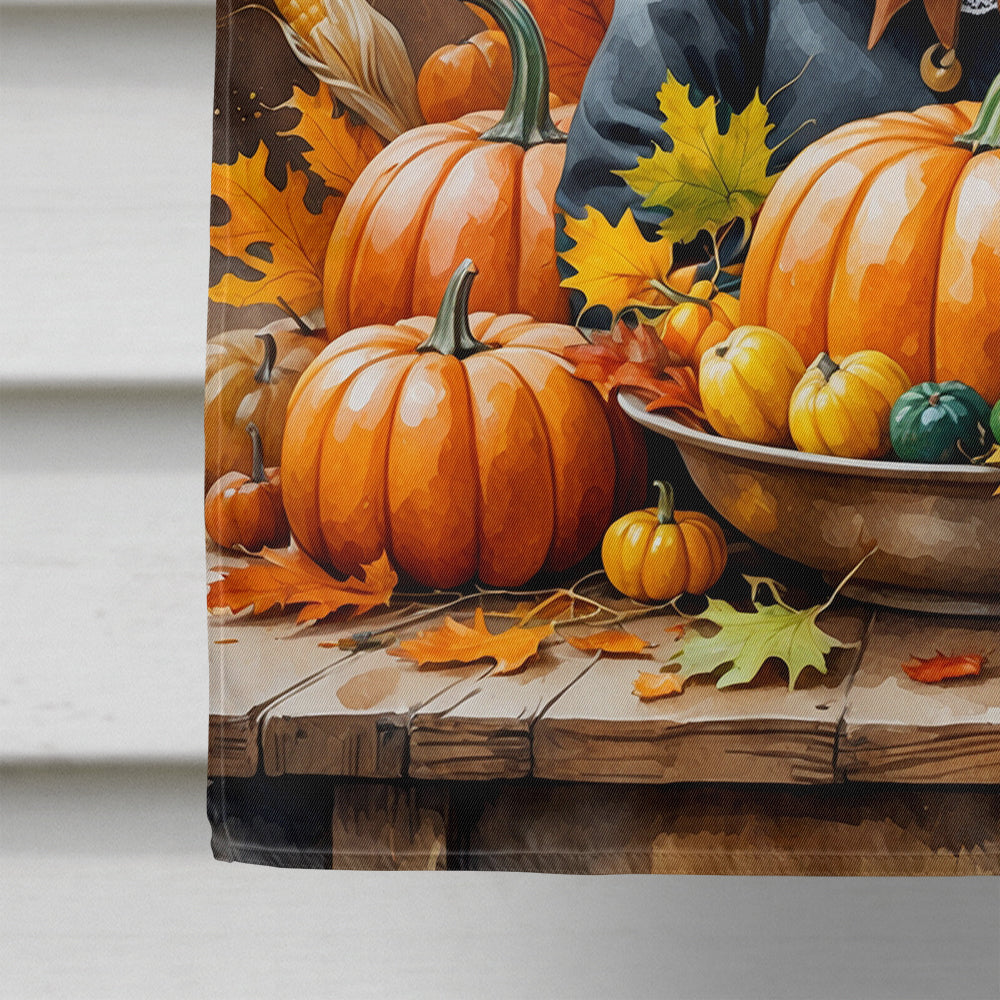 Chihuahua Thanksgiving House Flag 28x40 Porch Sleeve Pole Decorative Outside Yard Banner Artwork Wall Hanging, Polyester
