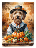Labradoodle Thanksgiving Garden Flag Mailbox Decorative Yard Banner Outside Patio Artwork for Flower Beds, Garden Size, Multicolor