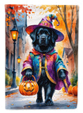Newfoundland Halloween Trick or Treat Garden Flag Mailbox Decorative Yard Banner Outside Patio Artwork for Flower Beds, Garden Size, Multicolor