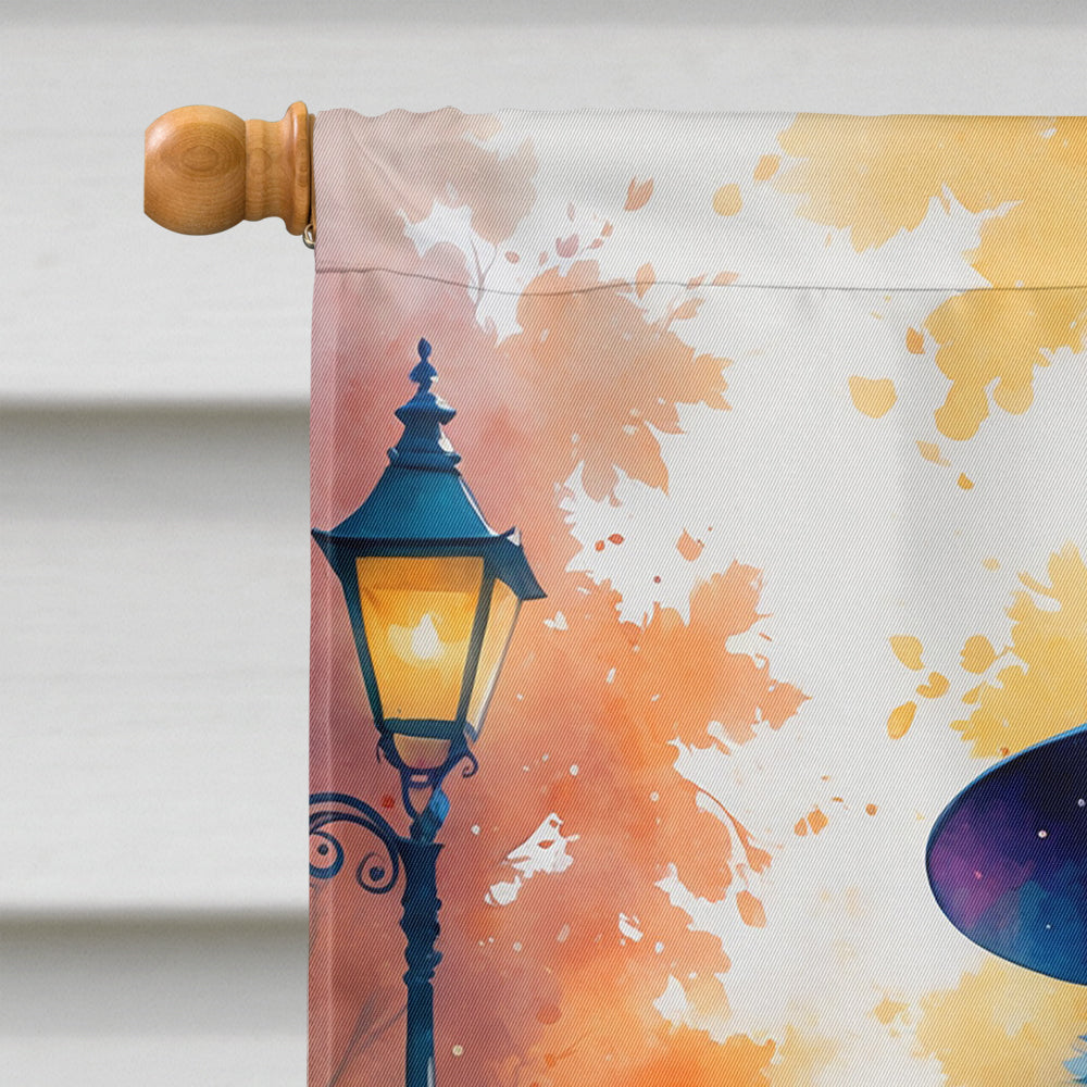 Siberian Husky Halloween Trick or Treat House Flag 28x40 Porch Sleeve Pole Decorative Outside Yard Banner Artwork Wall Hanging, Polyester