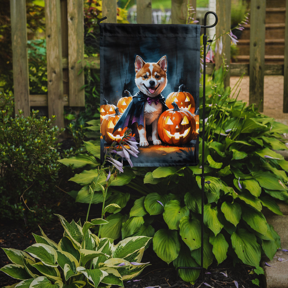 Akita Puppy Halloween Garden Flag Mailbox Decorative Yard Banner Outside Patio Artwork for Flower Beds, Garden Size, Multicolor