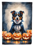 Australian Shepherd Puppy Halloween Garden Flag Mailbox Decorative Yard Banner Outside Patio Artwork for Flower Beds, Garden Size, Multicolor