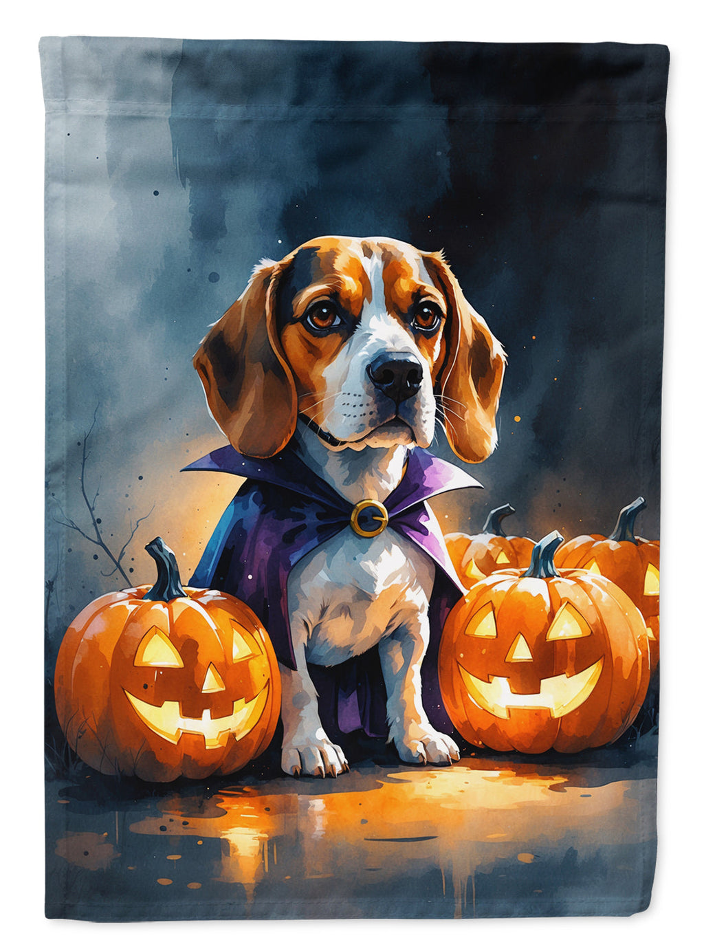 Beagle Puppy Halloween Garden Flag Mailbox Decorative Yard Banner Outside Patio Artwork for Flower Beds, Garden Size, Multicolor