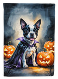 Boston Terrier Puppy Halloween Garden Flag Mailbox Decorative Yard Banner Outside Patio Artwork for Flower Beds, Garden Size, Multicolor