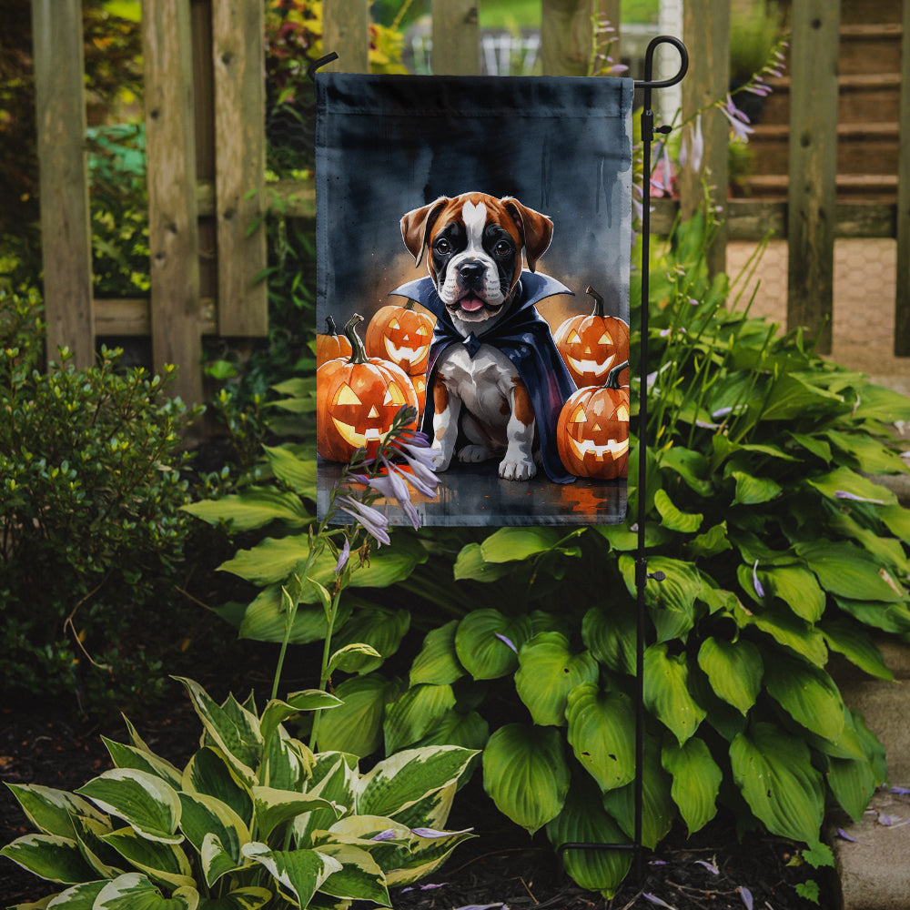 Boxer Puppy Halloween Garden Flag Mailbox Decorative Yard Banner Outside Patio Artwork for Flower Beds, Garden Size, Multicolor