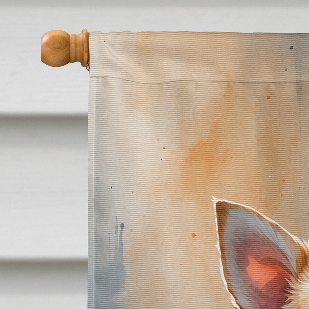 Chihuahua Puppy Halloween House Flag 28x40 Porch Sleeve Pole Decorative Outside Yard Banner Artwork Wall Hanging, Polyester