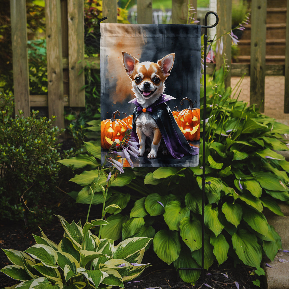 Chihuahua Puppy Halloween Garden Flag Mailbox Decorative Yard Banner Outside Patio Artwork for Flower Beds, Garden Size, Multicolor
