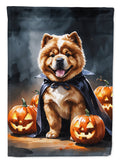 Chow Chow Puppy Halloween Garden Flag Mailbox Decorative Yard Banner Outside Patio Artwork for Flower Beds, Garden Size, Multicolor