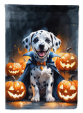 Dalmatian Puppy Halloween House Flag 28x40 Porch Sleeve Pole Decorative Outside Yard Banner Artwork Wall Hanging, Polyester
