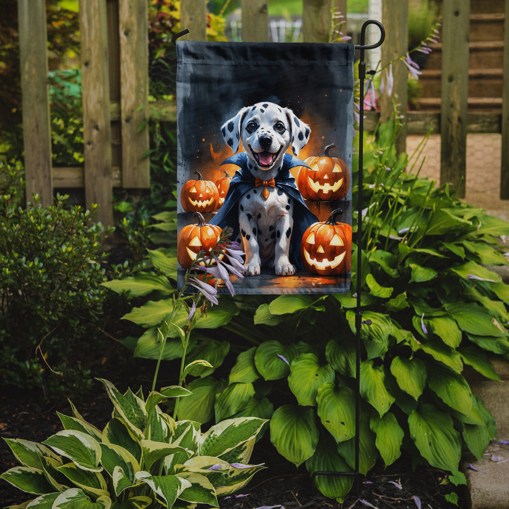 Dalmatian Puppy Halloween Garden Flag Mailbox Decorative Yard Banner Outside Patio Artwork for Flower Beds, Garden Size, Multicolor