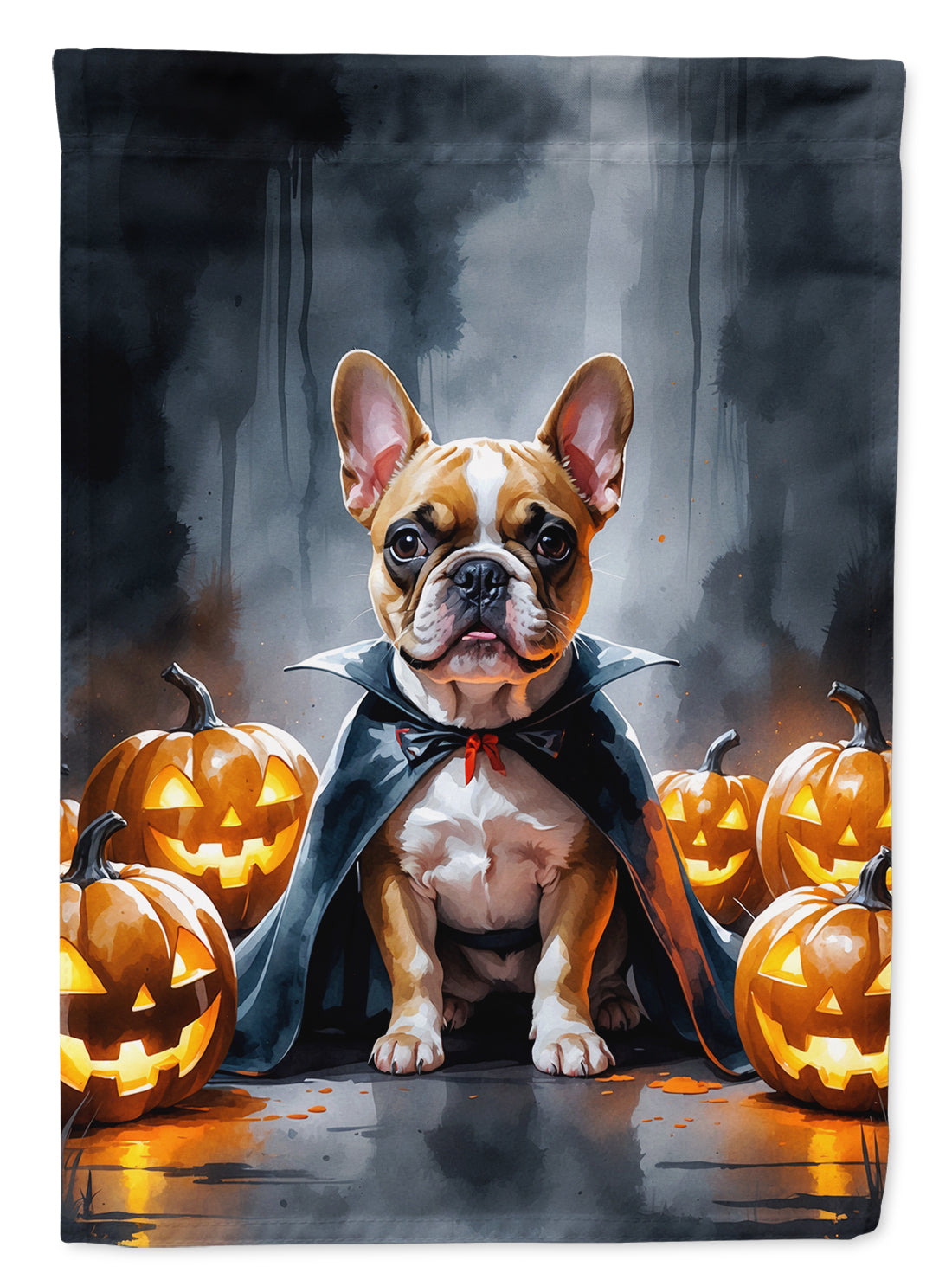 French Bulldog Puppy Halloween Garden Flag Mailbox Decorative Yard Banner Outside Patio Artwork for Flower Beds, Garden Size, Multicolor