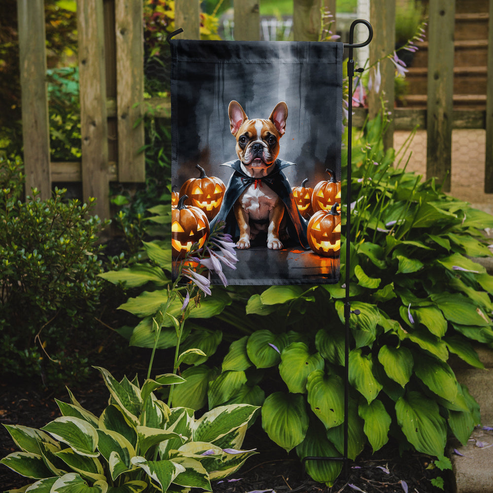 French Bulldog Puppy Halloween Garden Flag Mailbox Decorative Yard Banner Outside Patio Artwork for Flower Beds, Garden Size, Multicolor