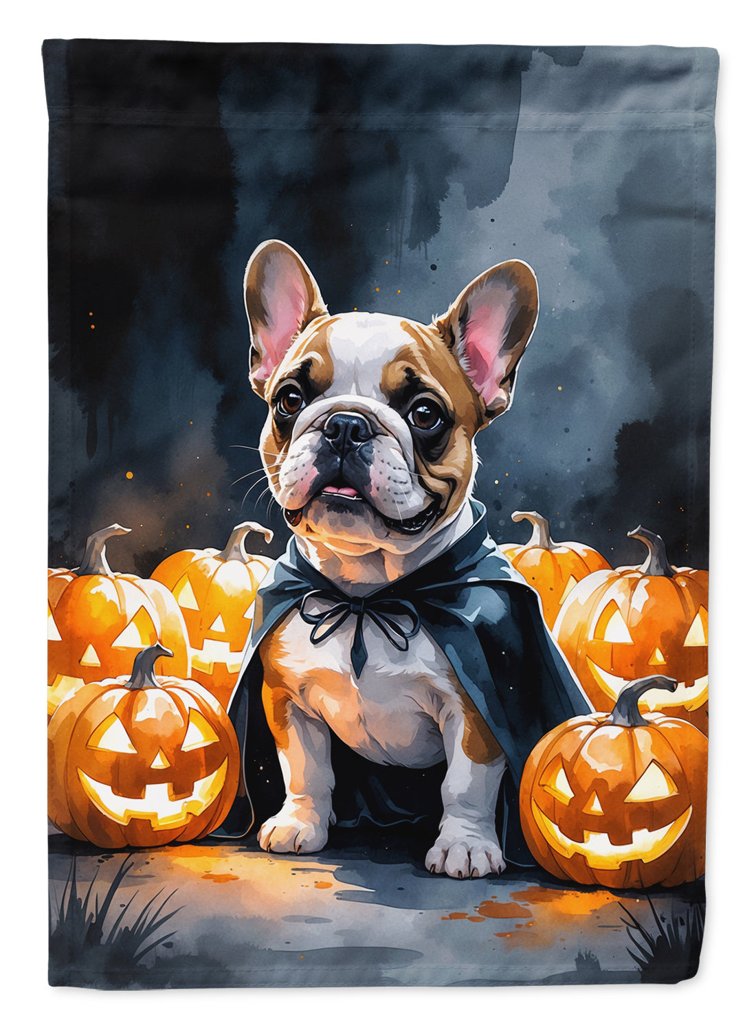 French Bulldog Puppy Halloween Garden Flag Mailbox Decorative Yard Banner Outside Patio Artwork for Flower Beds, Garden Size, Multicolor