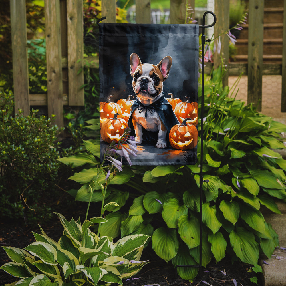 French Bulldog Puppy Halloween Garden Flag Mailbox Decorative Yard Banner Outside Patio Artwork for Flower Beds, Garden Size, Multicolor