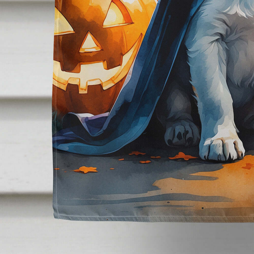 Jack Russell Terrier Puppy Halloween House Flag 28x40 Porch Sleeve Pole Decorative Outside Yard Banner Artwork Wall Hanging, Polyester