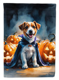 Jack Russell Terrier Puppy Halloween Garden Flag Mailbox Decorative Yard Banner Outside Patio Artwork for Flower Beds, Garden Size, Multicolor