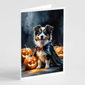Sheltie Puppy Halloween Greeting Cards Pack of 8 Blank Cards with Envelopes Whimsical A7 Size 5x7