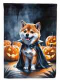 Shiba Inu Puppy Halloween Garden Flag Mailbox Decorative Yard Banner Outside Patio Artwork for Flower Beds, Garden Size, Multicolor