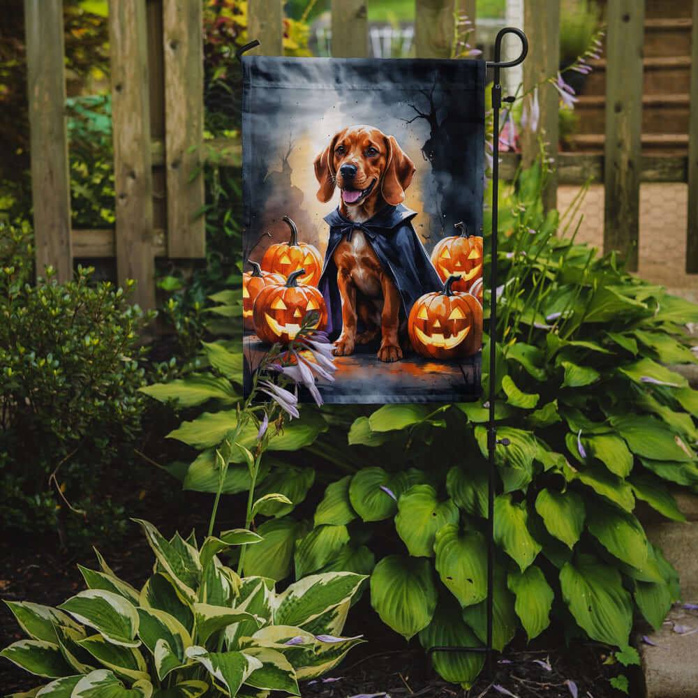 Vizsla Puppy Halloween Garden Flag Mailbox Decorative Yard Banner Outside Patio Artwork for Flower Beds, Garden Size, Multicolor