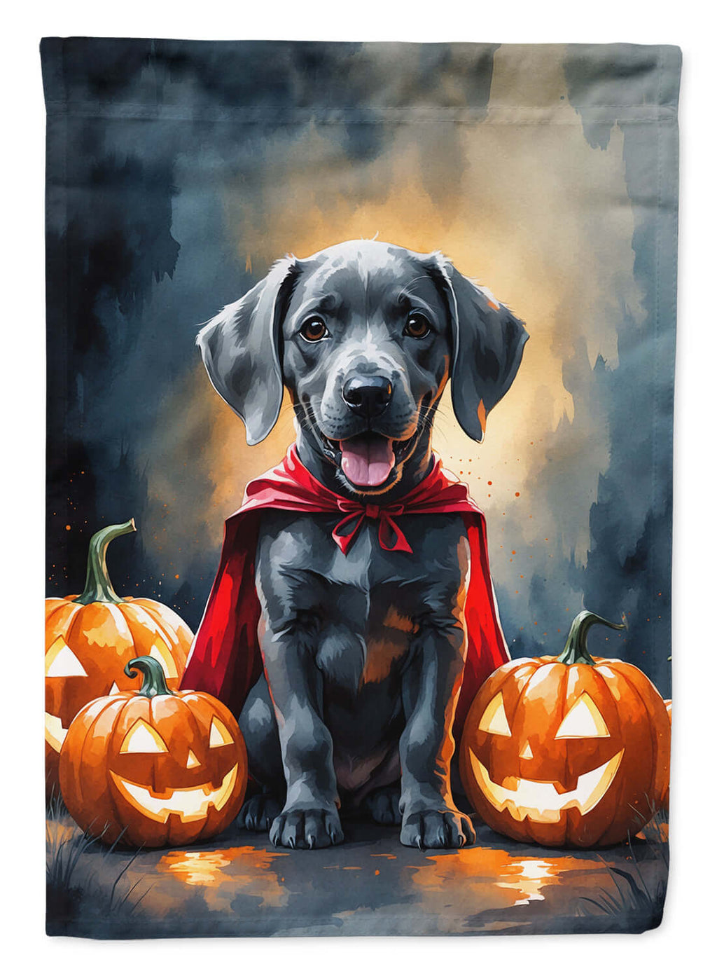 Weimaraner Puppy Halloween Garden Flag Mailbox Decorative Yard Banner Outside Patio Artwork for Flower Beds, Garden Size, Multicolor