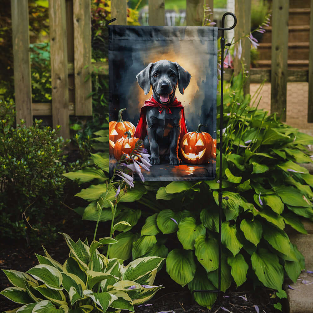 Weimaraner Puppy Halloween Garden Flag Mailbox Decorative Yard Banner Outside Patio Artwork for Flower Beds, Garden Size, Multicolor