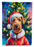 Airedale Terrier Christmas Garden Flag Mailbox Decorative Yard Banner Outside Patio Artwork for Flower Beds, Garden Size, Multicolor