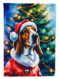 Basset Hound Christmas Garden Flag Mailbox Decorative Yard Banner Outside Patio Artwork for Flower Beds, Garden Size, Multicolor