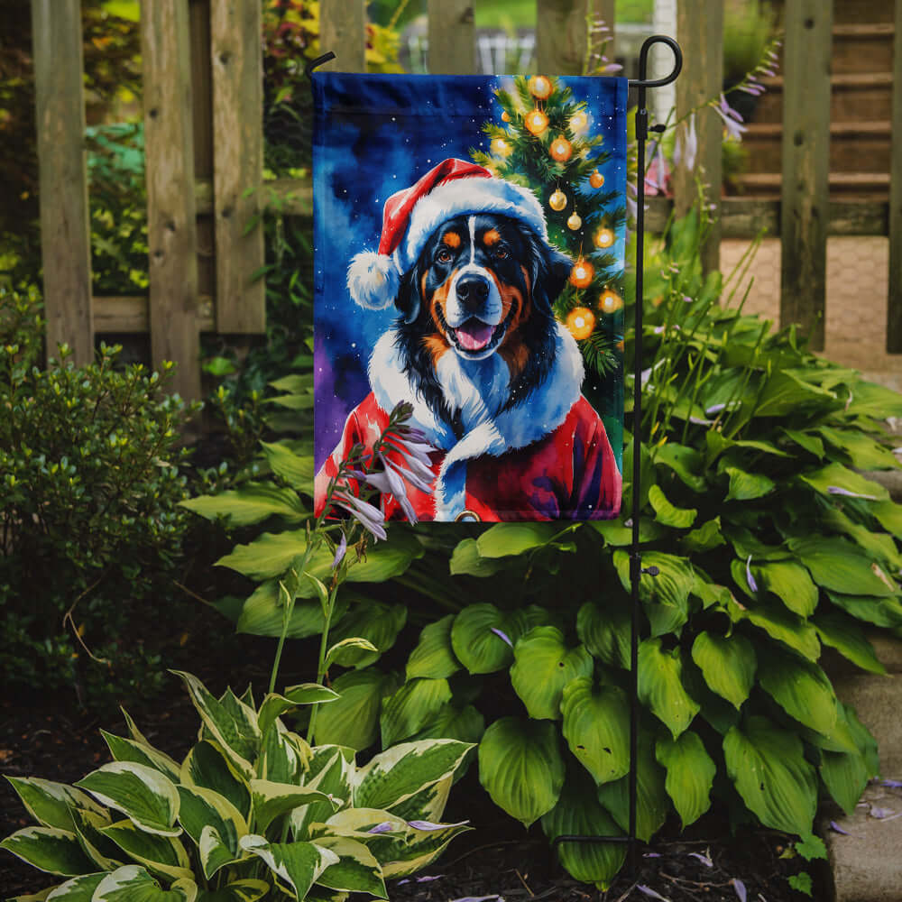 Bernese Mountain Dog Christmas Garden Flag Mailbox Decorative Yard Banner Outside Patio Artwork for Flower Beds, Garden Size, Multicolor