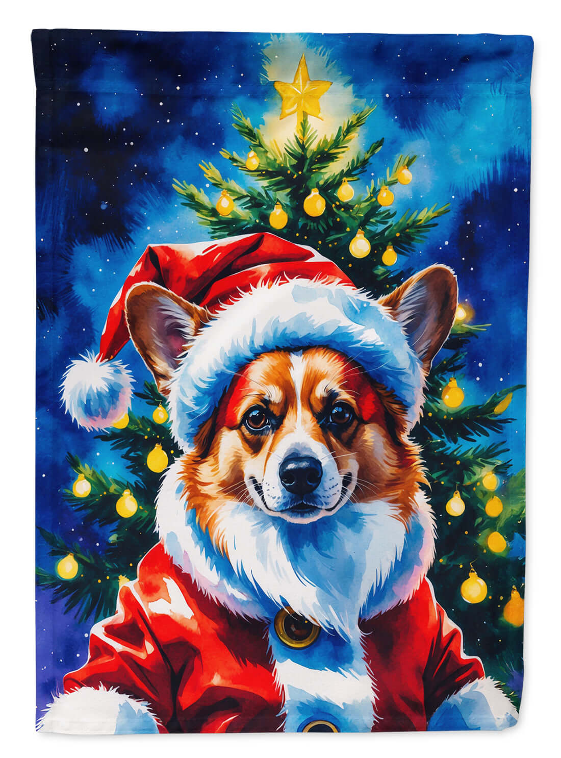 Corgi Christmas Garden Flag Mailbox Decorative Yard Banner Outside Patio Artwork for Flower Beds, Garden Size, Multicolor