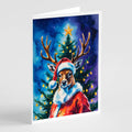 Deer Christmas Greeting Cards Pack of 8 Blank Cards with Envelopes Whimsical A7 Size 5x7