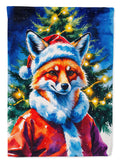 Fox Christmas Garden Flag Mailbox Decorative Yard Banner Outside Patio Artwork for Flower Beds, Garden Size, Multicolor