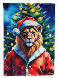 Lion Christmas Garden Flag Mailbox Decorative Yard Banner Outside Patio Artwork for Flower Beds, Garden Size, Multicolor