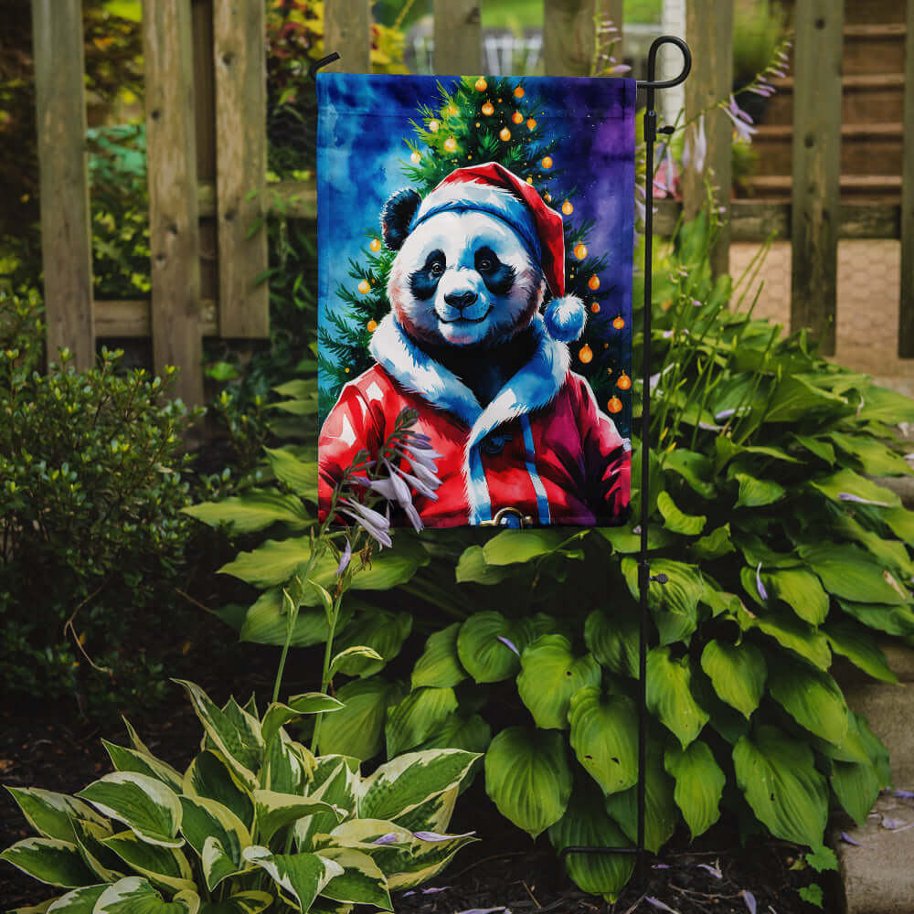 Panda Christmas Garden Flag Mailbox Decorative Yard Banner Outside Patio Artwork for Flower Beds, Garden Size, Multicolor